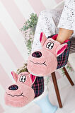Khayt Angry Dog Rahat Ekose Unisex Panduf Terlik
