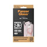 PanzerGlass  2 in 1 Pack iPhone 15 Plus Tam Uyumlu Ekran Koruyucu ve Kolay Hizalayıcı