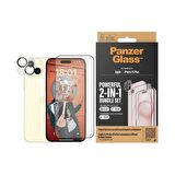 PanzerGlass  2 in 1 Pack iPhone 15 Plus Tam Uyumlu Ekran Koruyucu ve Kolay Hizalayıcı