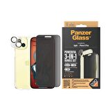 PanzerGlass iPhone 15 Plus UWF Privacy Bundle Ekran & Kamera Koruyucu Kapak
