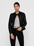 Only Kadın Ceket Onlbandit Faux Leather Biker Otw Noos