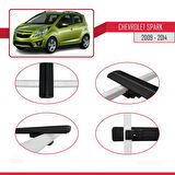 Chevrolet Spark (M300) 2009-2014 Arası ile Uyumlu BASIC Model Ara Atkı Tavan Barı Siyah 3 Adet