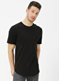 Only & Sons Bisiklet Yaka Düz Siyah Erkek T-Shirt