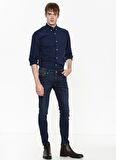 Jack & Jones 12110056_Jjiliam Jjoriginal Am 014 Düşük Bel Skinny Fit Düz Erkek Denim Pantolon