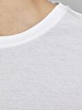 Jack & Jones 12113648_Jjenoa Tee Ss Crew Neck Bisiklet Yaka Regular Fit Baskılı Beyaz Erkek T-Shirt
