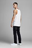 Jack & Jones 2li Paket Erkek Beyaz Siyah Atlet - 12133910