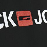 Jack & Jones O Yaka Baskılı Siyah Erkek T-Shirt 12137126_JJECORP LOGO TEE SS CREW N