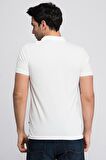 Jack & Jones Polo Yaka Düz Beyaz Erkek T-Shirt 12136516 JJEBASIC