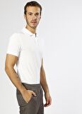 Jack & Jones Polo Yaka Düz Beyaz Erkek T-Shirt 12136516 JJEBASIC