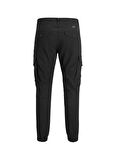 Jack & Jones Dar Paça Siyah Erkek Kargo Pantolon 12139912_JJIPAUL J