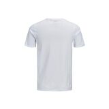 Jack & Jones O Yaka Baskılı Beyaz Erkek T-Shirt 12137126_JJECORP LOGO TEE SS CREW N