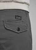 Jack & Jones 12140326_Jjipaul J   Normal Bel  Düz Koyu Gri Erkek Kargo Pantolon