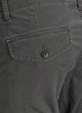 Jack & Jones 12140326_Jjipaul J   Normal Bel  Düz Koyu Gri Erkek Kargo Pantolon