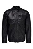 Only & Sons Erkek Siyah Deri Ceket - 22011975