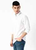 Only & Sons Beyaz Erkek Gömlek - 22012321 Onscaiden Ls Solid Linen S