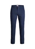 Jack & Jones Düşük Bel Slim Fit Lacivert Erkek Chino Pantolon JPSTMARCO JJBOWIE NOOS