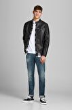 Jack & Jones Erkek Deri Ceket 63412147218 Siyah