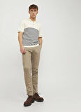 Jack & Jones Normal Bel Slim Fit Bej Erkek Chino Pantolon 12150160_JPSTMARCO BOWIE SA BEIGE N