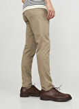Jack & Jones Normal Bel Slim Fit Bej Erkek Chino Pantolon 12150160_JPSTMARCO BOWIE SA BEIGE N