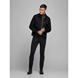 Jack & Jones Düşük Bel Slim Fit Siyah Erkek Denim Pantolon 12152346_JJIGLENN