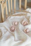 Bibs  De Lux Kauçuk Emzik - Blush
