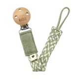 Bibs Paci Braid Emzik Askısı - Sage / Ivory