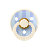 Bibs Studio Colour Block Kauçuk Emzik-Ivory/D.Blue 6-18 Ay