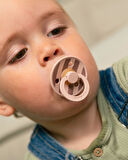 Bibs Studio Colour Block Kauçuk Emzik - Blush/Wood