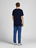 Jack & Jones O Yaka Baskılı Koyu Lacivert Erkek T-Shirt 12151955 JJECORP LOGO TEE SS CREW N