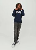 Jack & Jones Erkek Çocuk Lacivert Sweatshırt JJECORP LOGO SWEAT HOOD NOOS JR