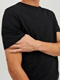 Jack&Jones Slim Fit Siyah Erkek T-Shirt 12156101