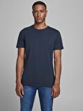 Jack&Jones Slim Fit Lacivert Erkek T-Shirt 12156101