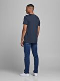 Jack&Jones Slim Fit Lacivert Erkek T-Shirt 12156101