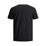 Jack & Jones O Yaka Düz Siyah Erkek T-Shirt 12156101 JJEORGANIC BASIC TEE SS
