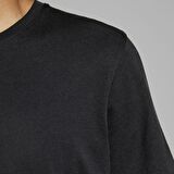 Jack & Jones O Yaka Düz Siyah Erkek T-Shirt 12156101 JJEORGANIC BASIC TEE SS