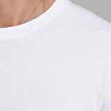 Jack & Jones O Yaka Düz Beyaz Erkek T-Shirt 12156101 JJEORGANIC BASIC TEE SS