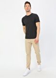 Jack & Jones O Yaka Düz Siyah Erkek T-Shirt 12156101 JJEORGANIC BASIC TEE SS