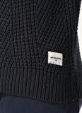 Jack & Jones Stanford Knit Bisiklet Yaka Erkek Siyah - Lacivert Kazak