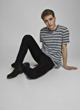 Jack & Jones Normal Bel Dar Siyah Erkek Denim Pantolon JJIGLENN JJICON JJ 177 50SPS NOOS