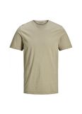 Jack & Jones Krem Erkek T-Shirt 12156101_JJEORGANIC BASIC TEE SS