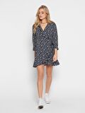 ONLCARLY L/S WRAP SHORT DRESS NOOS WVN 