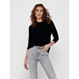 Only Bisiklet Yaka Siyah Kadın Kazak 15170427