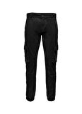 Only & Sons Lastikli Paça Siyah Erkek Kargo Pantolon ONSCAM STAGE CARGO CUFF LIFE 6687 N
