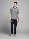 Jack & Jones 12169064_Jprbluwin Polo SsPolo Yaka Regular Fit Düz Mavi Erkek T-Shirt