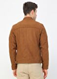 Jack & Jones 12147218_Jjerocky Jacket Noos  Normal Kalıp Düz Kahve Erkek Mont