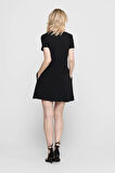 Only Kadın Onlmay %100 Pamuk Mini Elbise 15202971 Siyah