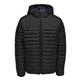 Only&Sons Erkek Mont Paul Quilted Hood 22015121-BLK