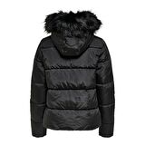 Only Rahat Siyah Kadın Kısa Şişme Mont 15205638