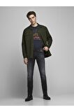 Jack Jones Glenn Model Siyah Dar Kesim Kot Pantolon 12162430