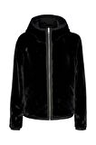 Only Onldahlia Rev. Jacket Otw Dik Yaka Normal Kalıp Düz Siyah Kadın Mont